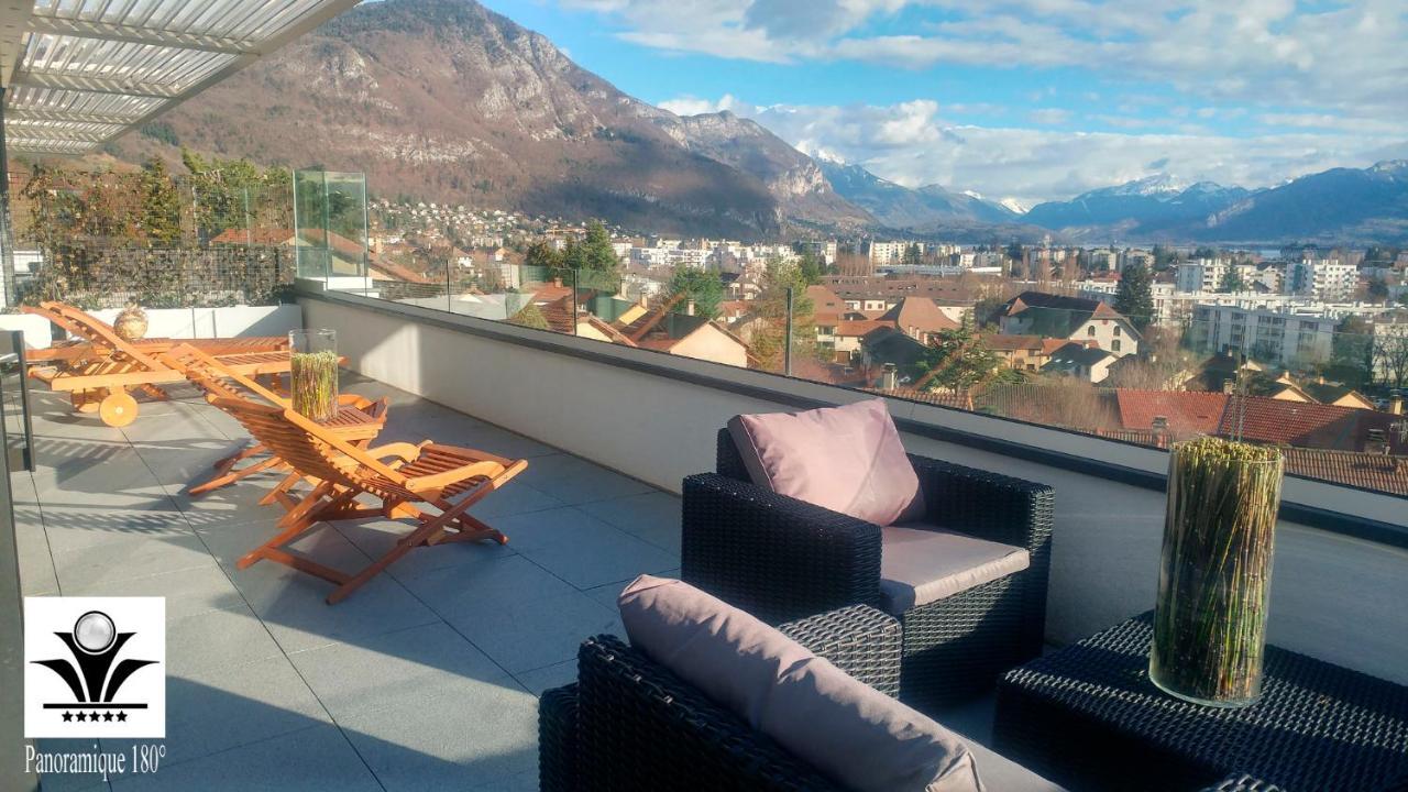 Panoramique 180 Lac Et Montagne Et Nid Secret Spa Romantique Annecy Exterior foto