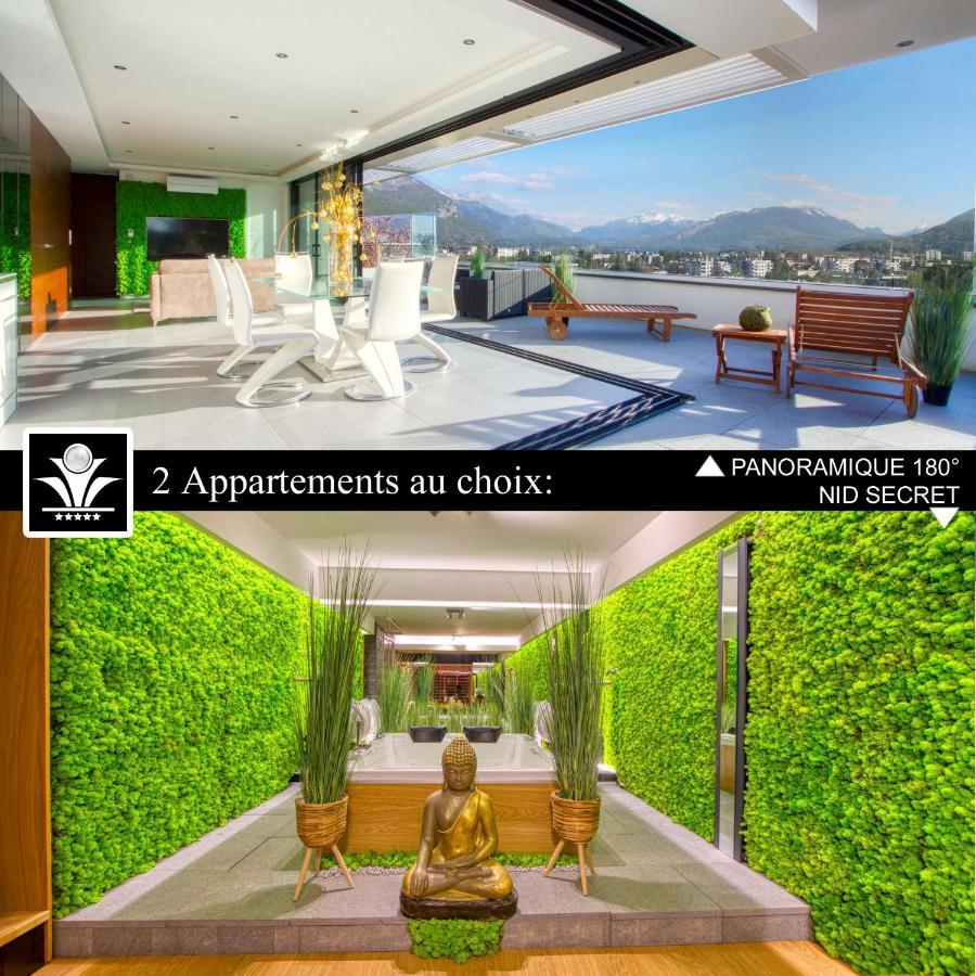 Panoramique 180 Lac Et Montagne Et Nid Secret Spa Romantique Annecy Exterior foto